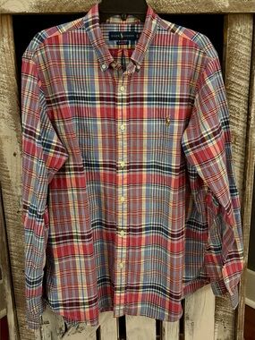 Men’s Ralph Lauren Plaid Button-Down Shirt